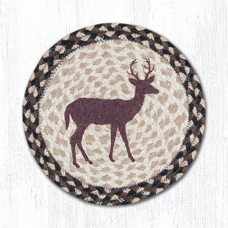 CAPITOL IMPORTING CO Little Buck Printed Swatch Round Rug, 10 x 10 in. 80-518LB